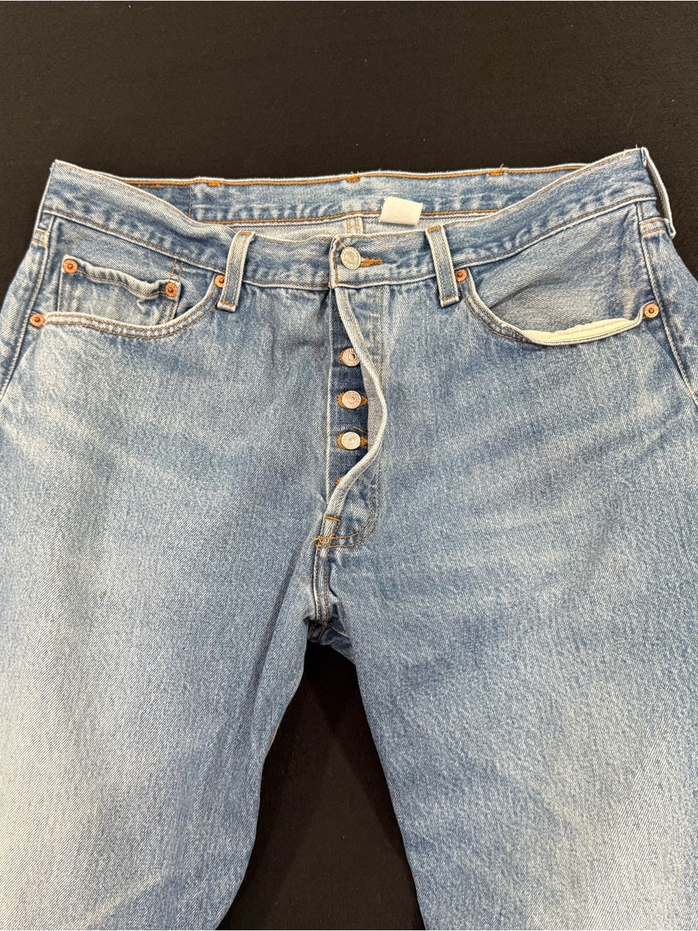 Vintage Y2K Levis 501xx Selvedge Levi's Men's 501xxStraight Faded Blue Jeans